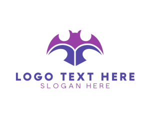Internet Cafe - Bat Wings Esports logo design