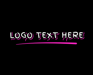 Text - Neon Graffiti Street Art logo design