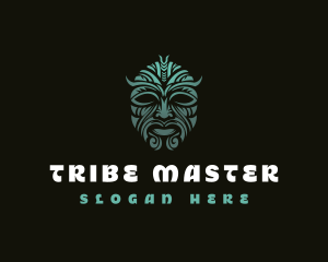 Tribal Maori Mask logo design