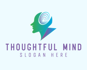 Thinking - Mind Power Therapy logo design