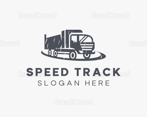 Gray  Truck Vehicle Logo