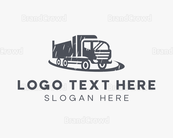 Gray  Truck Vehicle Logo