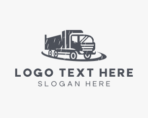 Moving Company - Gray  Truck Vehicle logo design