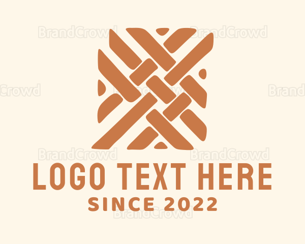 Handicraft Wicker Weaving Logo