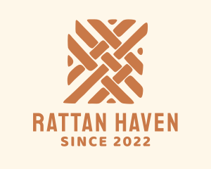 Rattan - Handicraft Wicker Weaving logo design