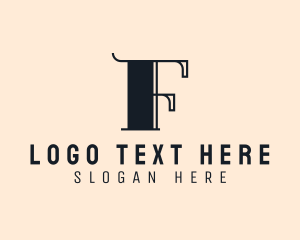 Hotel - Professional Firm Letter F logo design
