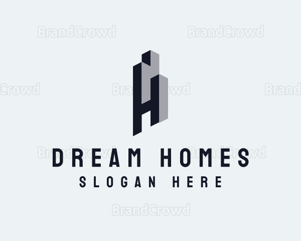 Building Property Letter H Logo