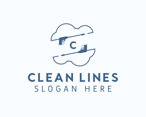 Pressure Washer Cleaning logo design