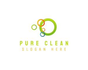 Housekeeper Bubble Cleaning logo design