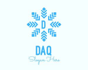 Diamond Snowflake Lettermark  Logo