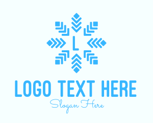 Diamond Snowflake Lettermark  Logo