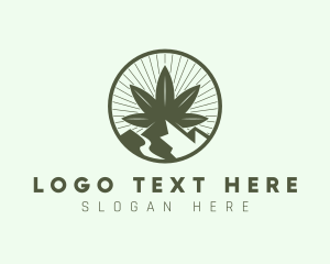 Mountaineering - Marijuana Mountain Farm logo design