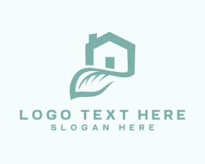 Green - Leaf Residential Home logo design