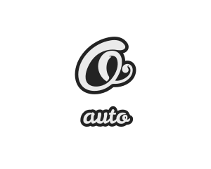 Cursive Stylish Script Letter O Logo