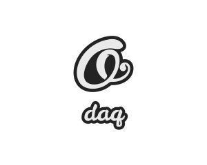 Cursive Stylish Script Letter O Logo