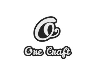 Cursive Stylish Script Letter O logo design