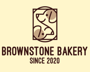 Brown - Brown Twin Dog logo design