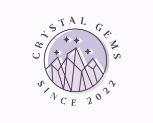 Crystal Mountain Sparkles logo design