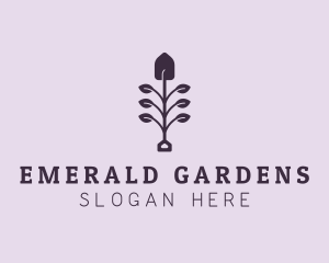 Garden Shovel Plant logo design