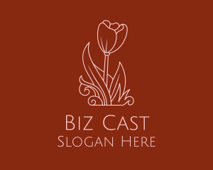 Event Styling - Minimal Rosebud Flower logo design