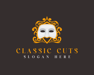 Ornamental Classic Masquerade logo design