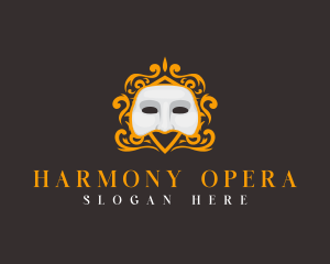 Opera - Ornamental Classic Masquerade logo design