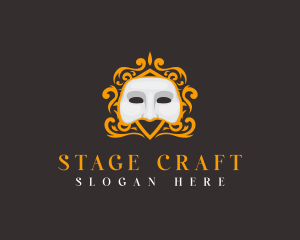 Theatre - Ornamental Classic Masquerade logo design