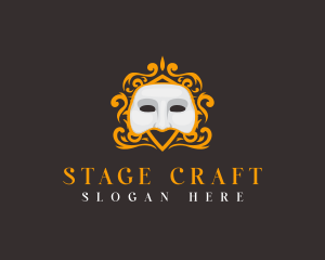 Ornamental Classic Masquerade logo design