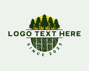 Forest - Woodwork Carpentry Forest logo design