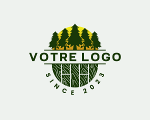 Woodwork Carpentry Forest Logo