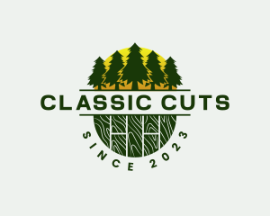 Woodwork Carpentry Forest logo design