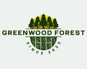 Woodwork Carpentry Forest logo design