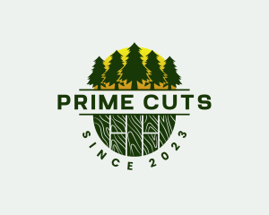 Woodwork Carpentry Forest logo design