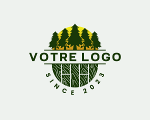 Woodworking - Woodwork Carpentry Forest logo design