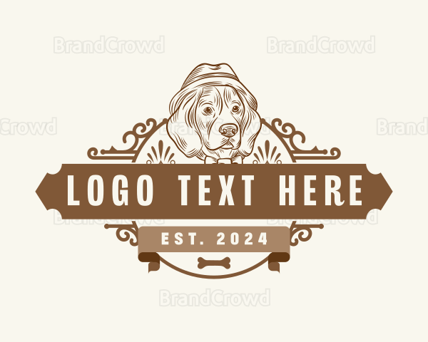 Hound Dog Pet Logo