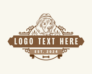 Hat - Hound Dog Pet logo design