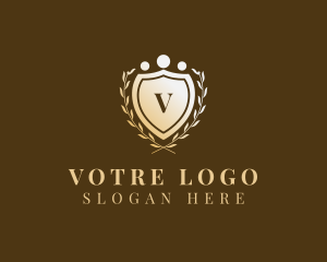 Royalty - Golden Shield Wreath Law Firm logo design