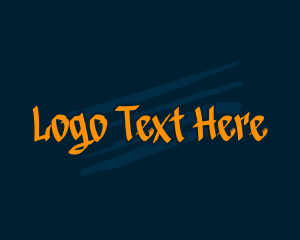 Songwriter - Neon Graffiti Wordmark logo design