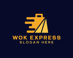 Express Shopping Bag App logo design