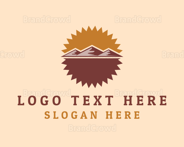 Outdoor Mountain Trekking Logo