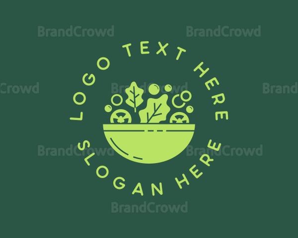 Vegetarian Salad Bowl Logo