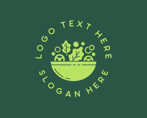 Vegetarian Salad Bowl Logo