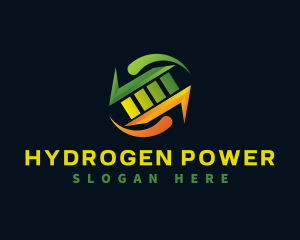 Electricity Power Battery logo design