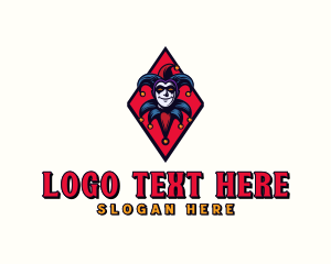 Drama - Diamond Jester Clown logo design