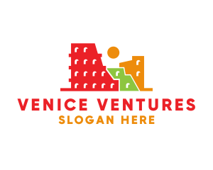 Venice - Ancient City Ruins logo design