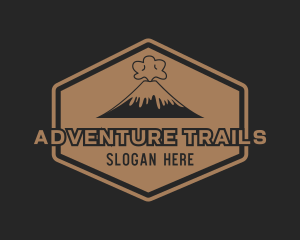 Volcanic Adventure Trekking logo design