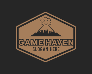 Mountain - Volcanic Adventure Trekking logo design