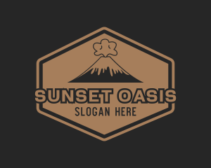 Volcanic Adventure Trekking logo design