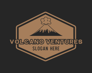 Eruption - Volcanic Adventure Trekking logo design