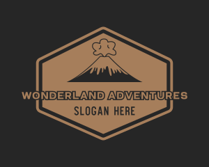 Volcanic Adventure Trekking logo design